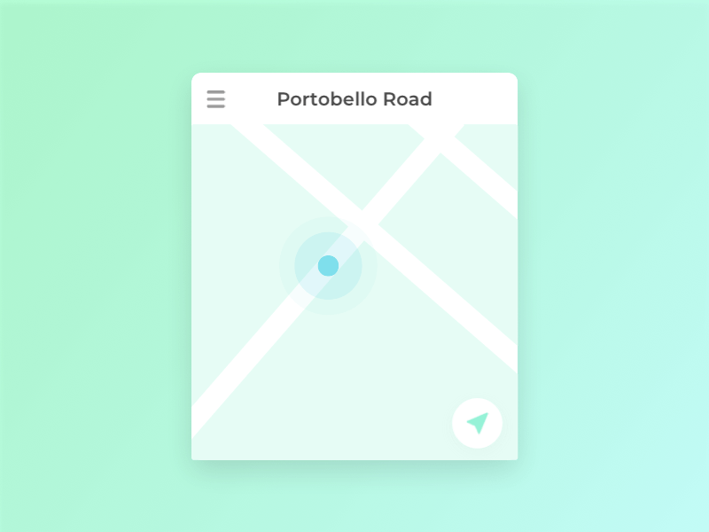 #20 Daily UI Challenge / Location Tracker