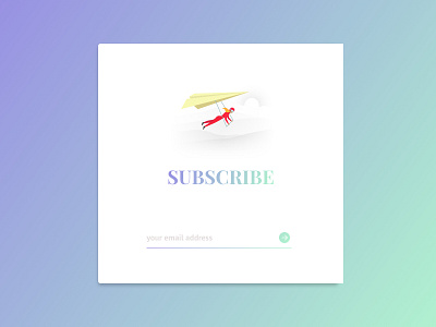 #26 Daily UI Challenge / Subscribe