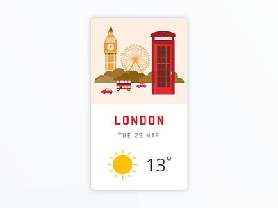 #37 Daily UI Challenge / Weather