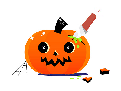 calabaza halloween illustration pumpkins vector