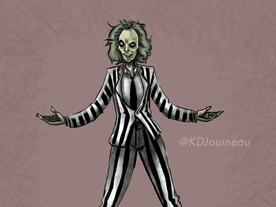 Beetlejuice, Betelgeuse, … beetlejuice digital 2d digitalart drawing halloween horror paintshop pro