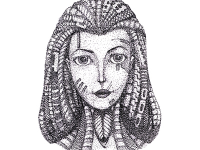 Cyberpoint drawing pointillism scifi traditional media traditionalart