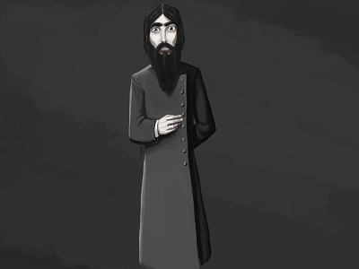 Like Rasputin digital 2d digital art digital artist digital painting drawing halloween horror illustration rasputin