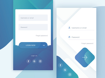 Login app color layout login page typography ui