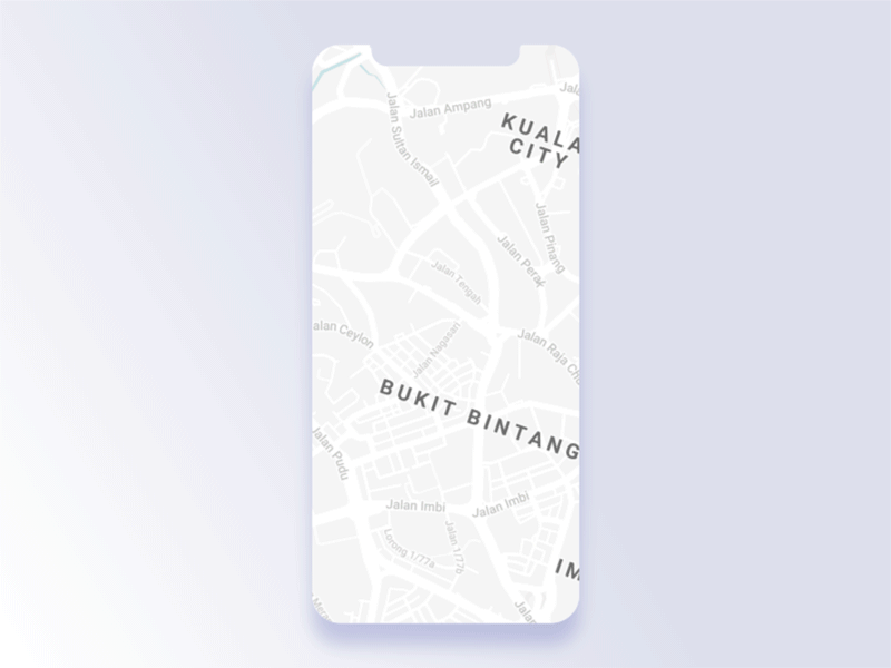 Map Screen for Car Parking App Concept adobe after effects adobe xd after effects animation app blue blue app car park dailyui dailyui 016 flat interaction interaction design micro interactions motion parking app parking lot purple ui ui ux ux