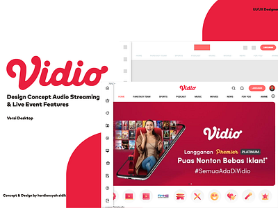 Design Concept Audio Streaming & Event Features Vidio.com