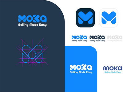 Logo MOKA pos branding design graphic design logo logo redesign vector