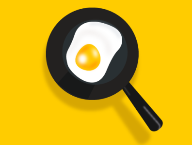 Egg on pan