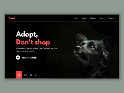 Paw. - Landing Page