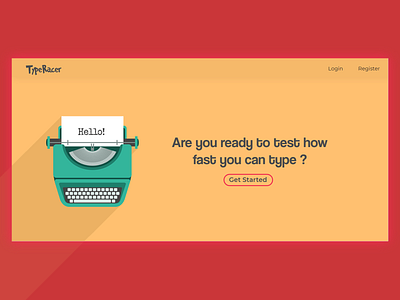 TypeRacer - Landing Page