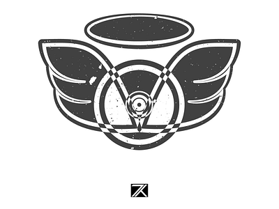 Logo for Ethereal Records, record label branding design icon illustration logo
