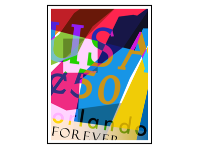 Forever Stamp colorful design design graphic art illustration vector