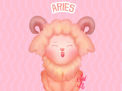 Kawaii little sheep: 3 - zodiac sign (Aries)
