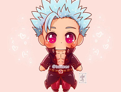 Ban from Nanatsu No Taizai. FANART adorable adorable lovely artwork concept creative cute art design digitalart illustration