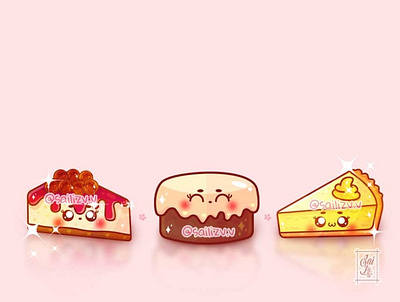 Super kawaii sweet desserts adorable adorable lovely artwork concept creative cute art design digitalart illustration