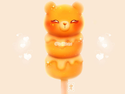 Cute Dango Bear adorable adorable lovely artwork creative cute art design digitalart illustration kawaii magic