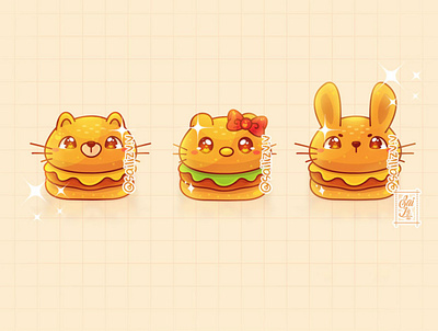 Burguer Kawaii!! by sailizv.v adorable adorable lovely artwork concept creative cute cute art design digitalart illustration kawaii