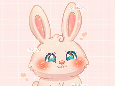 Snowball Kawaii- The Secret Life of Pets by sailiz adorable adorable lovely artwork chibi concept creative cute art design digitalart illustration rabbit