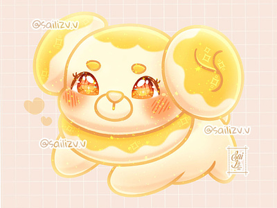 Pokemon Fidough Kawaii by sailizv.v