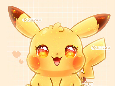 How to draw cute and cute PIKACHU Pokémon ♥ Cute Drawings