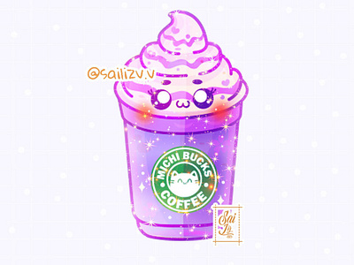 FRAPPUCINO 2 by sailizv.v adorable adorable lovely artwork concept creative cute art design digitalart illustration