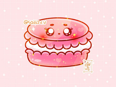 MACARON by sailizv.v adorable adorable lovely artwork concept creative cute art design digitalart illustration