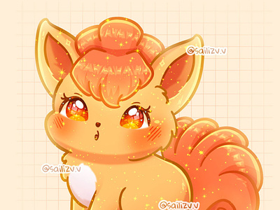 POKEMON Vulpix Kawaii by sailizv.v