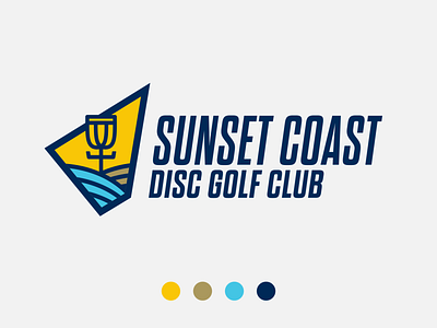 Sunset Coast DGC disc golf graphic design logo western australia