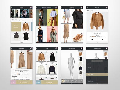 #8 app branding design direction e commerce ec fashion ui ux