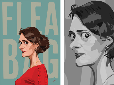 Fleabag adobe illustrator art bbc cartoon illustration characterdesign fleabag illustration nepal phoebe waller bridge pop art pop culture sndpbdl