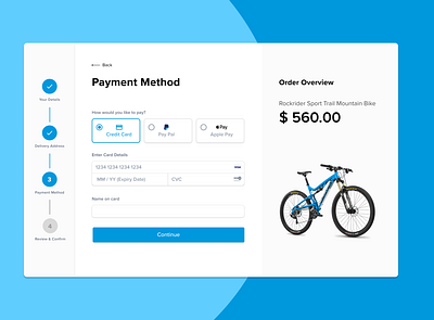 Daily UI 002 checkout page interfacedesign payment form