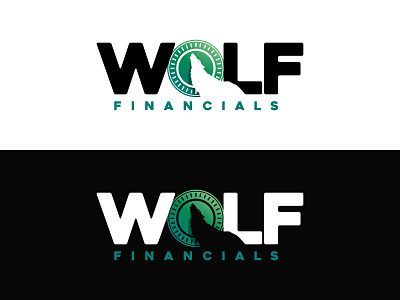 Wolf howling on a coin coin design financials illustration logo money wolf wolf howling