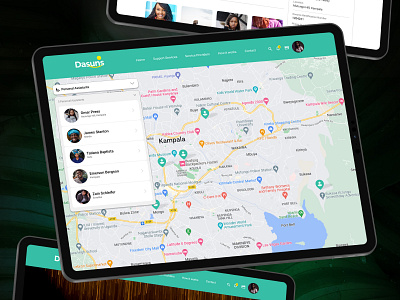 Map View - Dasuns Web App interface design map ui user interface ux web app