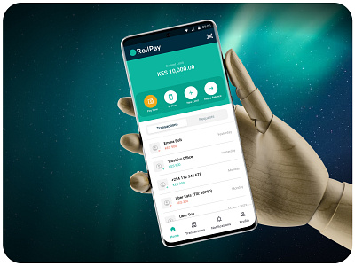 Rollpay - A Payment App Concept app design design payment app ui ui design user interface ux