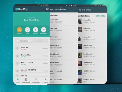 Rollpay - Screen 2 app app design design ui ui design user interface design ux