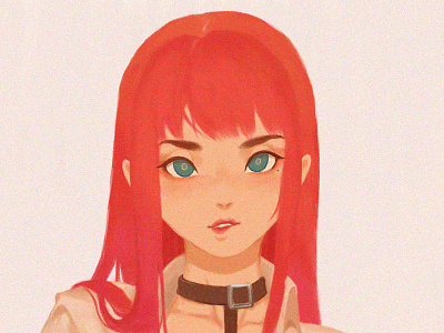 Little Red-Haired Girl illustration