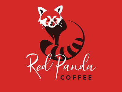 Red Panda artwork branding illustration logodesign vector