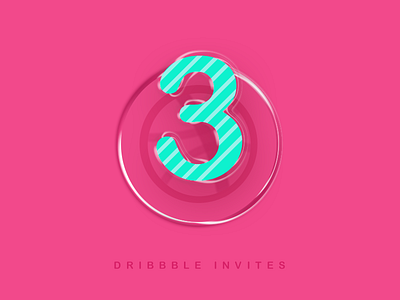 3x Dribbble Invites 2x 3x dribbble invites