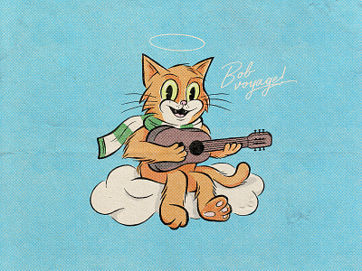 A Tribute To Bob the Street Cat bobthestreetcat cartoon cat design digitalart drawing graphicdesign illustration illustrator photoshop procreate