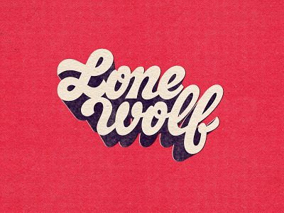 Lone Wolf design drawing graphicdesign handlettering lettering logo photoshop retro typography shadow type type typography vector vintage