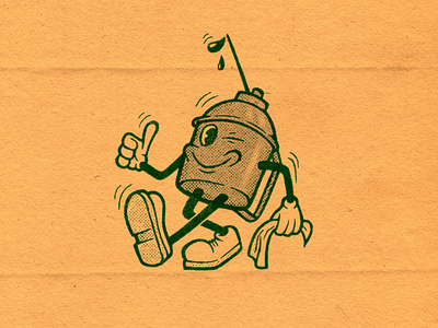 Oil Can - Character design car cartoon character characterdesign design drawing graphicdesign illustration illustrator oil can print retro rubberhose stamp truegrittexturesupply vintage