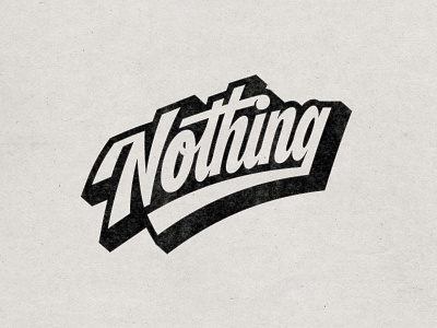 A Whole Lot Of Nothing design digitalart drawing graphicdesign handlettered handlettering illustrator lettering logo logodesign logotype pattern photoshop procreate script lettering textures truegrittexturesupply type typography vector