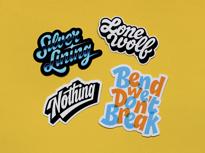 Some Stickers Vol. 1 design goods graphic design handlettering illustration lettering letters logo print products stickers type typography