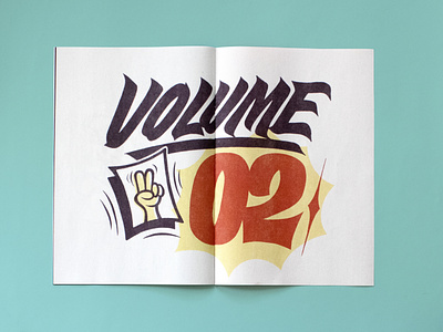 Volume 02 - Lettering magazine design graphicdesign handdrawn handlettering illustration lettering logo magazine newspaper print spread type typography vintage zine