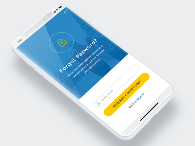Forgot Password adobe photoshop app design ui ux