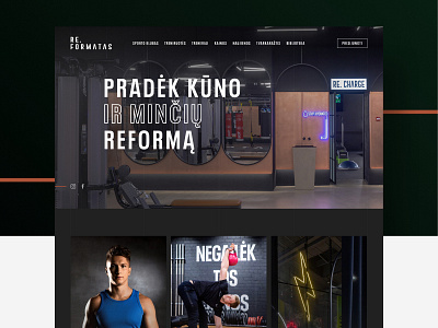 RE.FORMATAS agency bodybuilding design fitness gym healthy layout lifestyle mediapark re.formatas reformatas sketch ui ux webdesign website workout