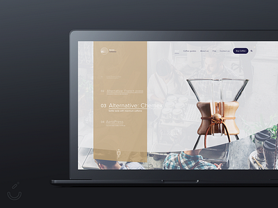 Barisa Collective Concept Coffeehouse clean coffee house ui ux design ui. web