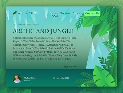 Nature ui ux vector дизайн