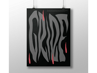 Poster series - Grief lettering poster posterdesign typo typography