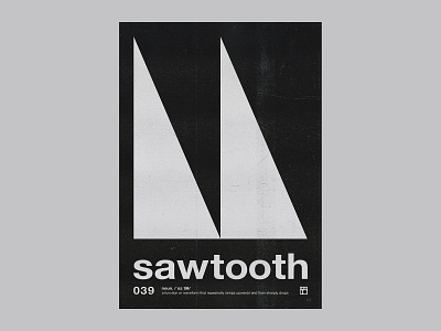 Sawtooth art black and white challenge design digital art graphic graphic art grayscale illustration inspiration logo minimal photoshop poster poster art texture typography vector visual